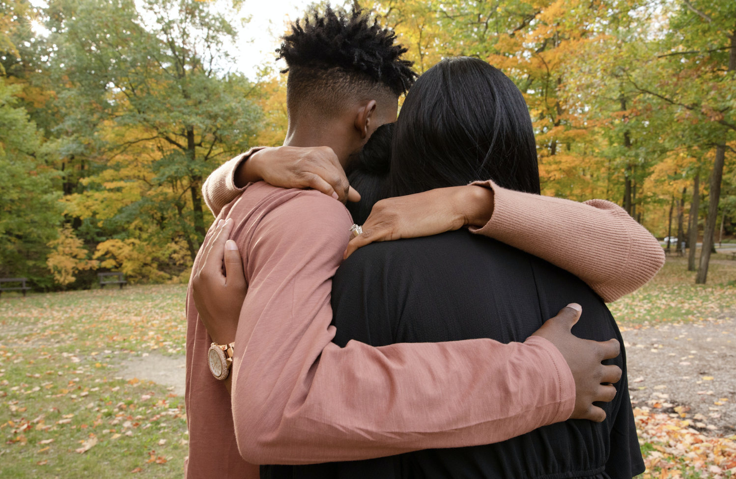 Family Hugging